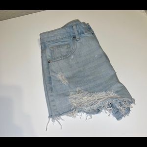 Forever 21 High Waist Distressed Shorts